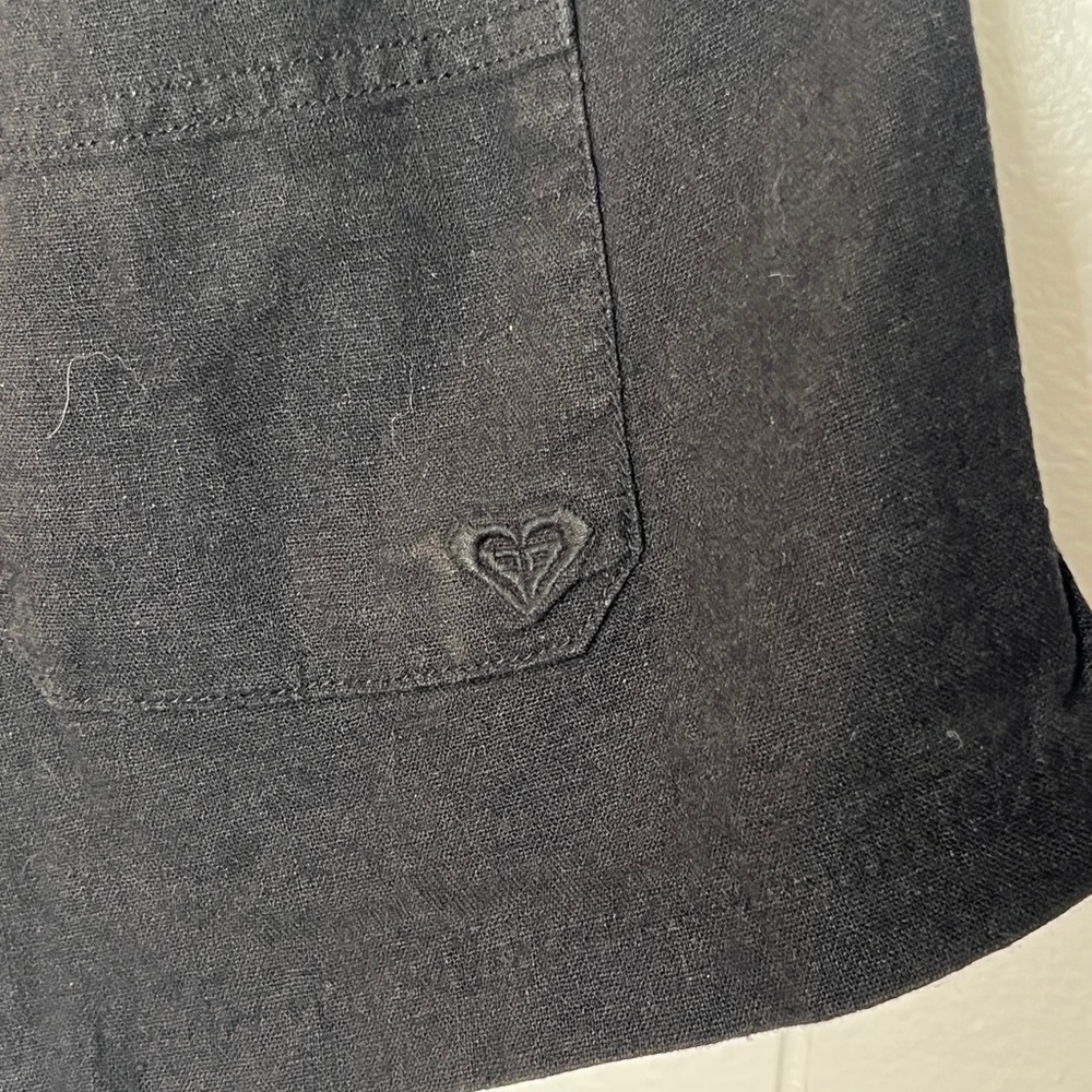 Roxy L black linen shorts - Picture 5 of 7